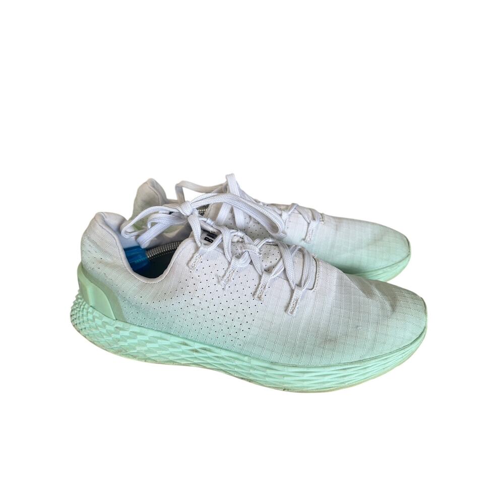 NOBULL Ripstop Runner White Teal Ombre Running Workout Shoes Women’s Size 9